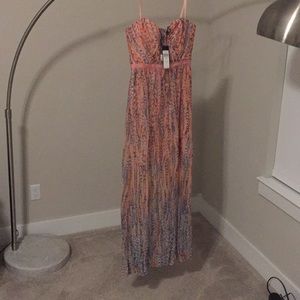 BCBG MZXAZRIA NWT evening gown. Pink clay color